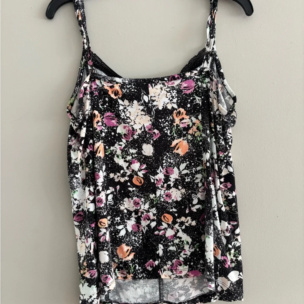 Volcom Black and Pink Floral Camisole - Picture 2 of 4